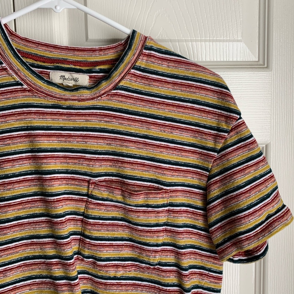 Madewell 70s Style Multicolored Striped T Shirt